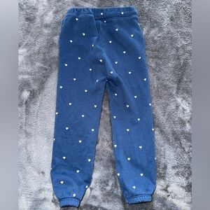 Old navy blue with white heart sweatpants